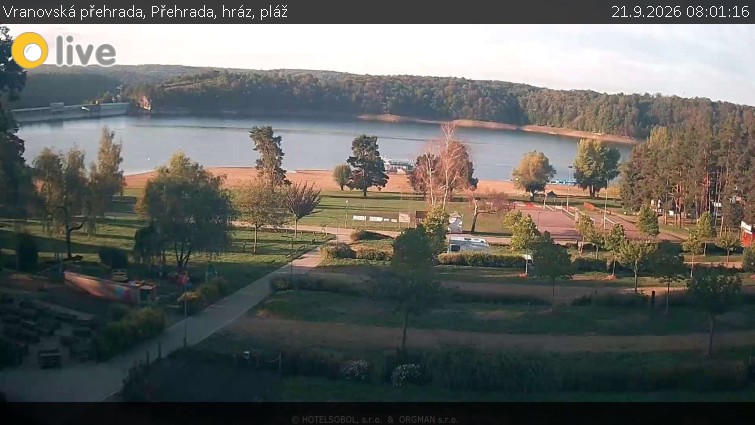 Vranovská přehrada - Přehrada, hráz, pláž - 21.9.2026 v 08:01