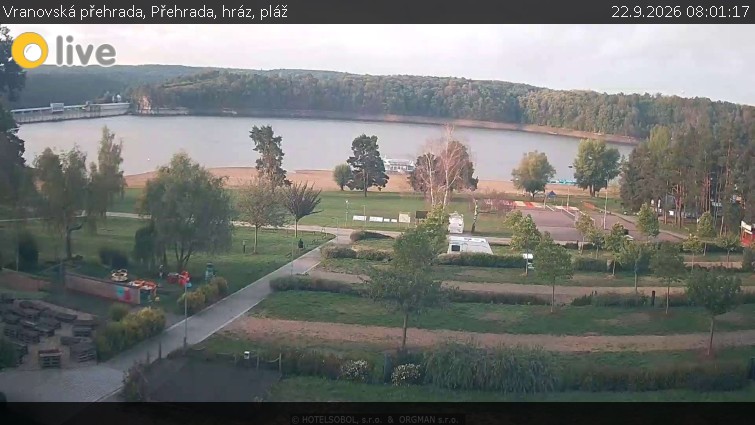 Vranovská přehrada - Přehrada, hráz, pláž - 22.9.2026 v 08:01