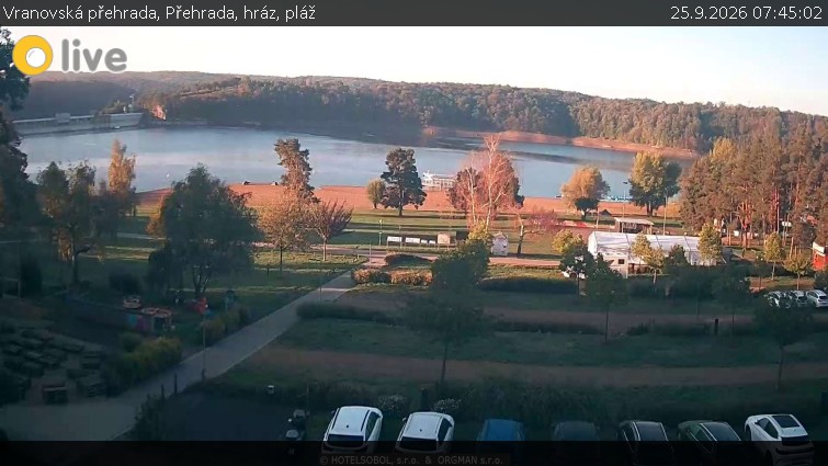 Vranovská přehrada - Přehrada, hráz, pláž - 25.9.2026 v 07:45