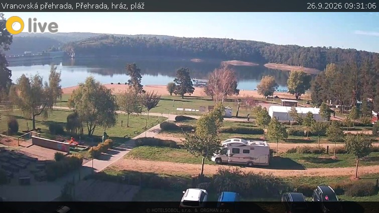 Vranovská přehrada - Přehrada, hráz, pláž - 26.9.2026 v 09:31