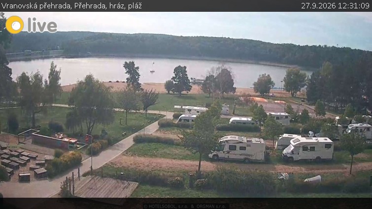Vranovská přehrada - Přehrada, hráz, pláž - 27.9.2026 v 12:31