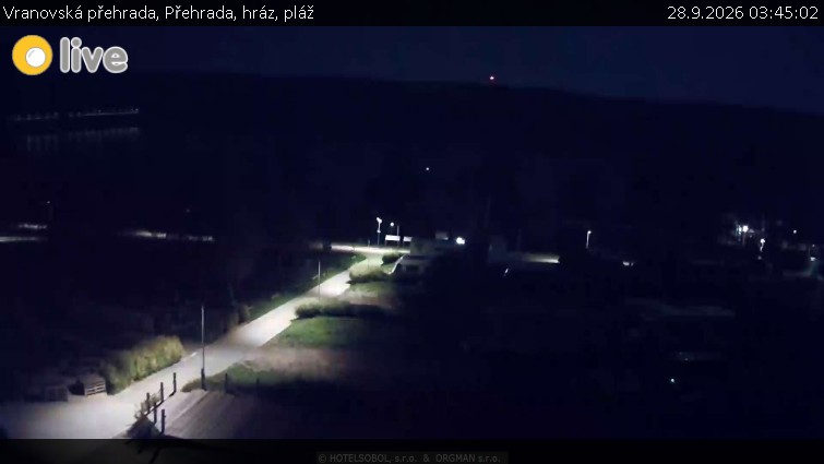 Vranovská přehrada - Přehrada, hráz, pláž - 28.9.2026 v 03:45