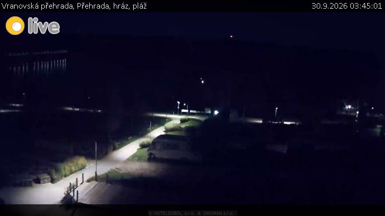 Vranovská přehrada - Přehrada, hráz, pláž - 30.9.2026 v 03:45