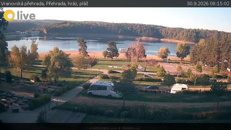 Vranovská přehrada - Přehrada, hráz, pláž - 30.9.2026 v 08:15
