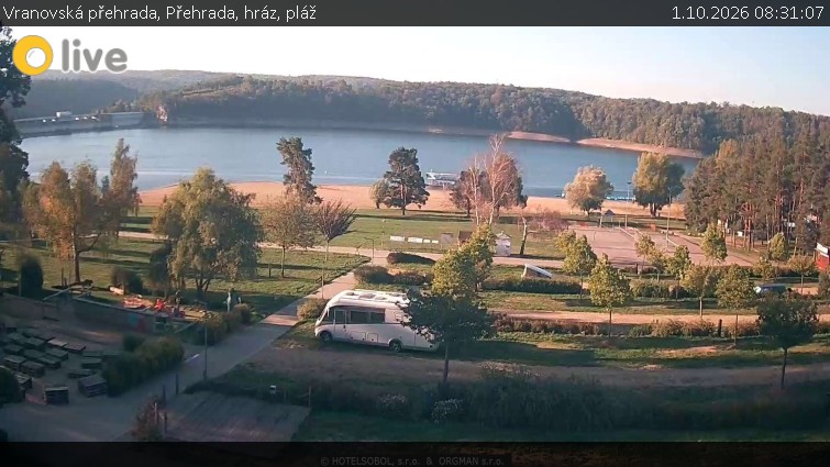 Vranovská přehrada - Přehrada, hráz, pláž - 1.10.2026 v 08:31