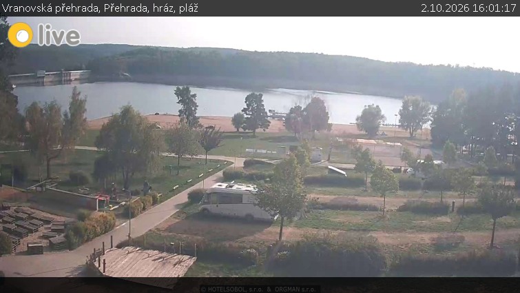 Vranovská přehrada - Přehrada, hráz, pláž - 2.10.2026 v 16:01