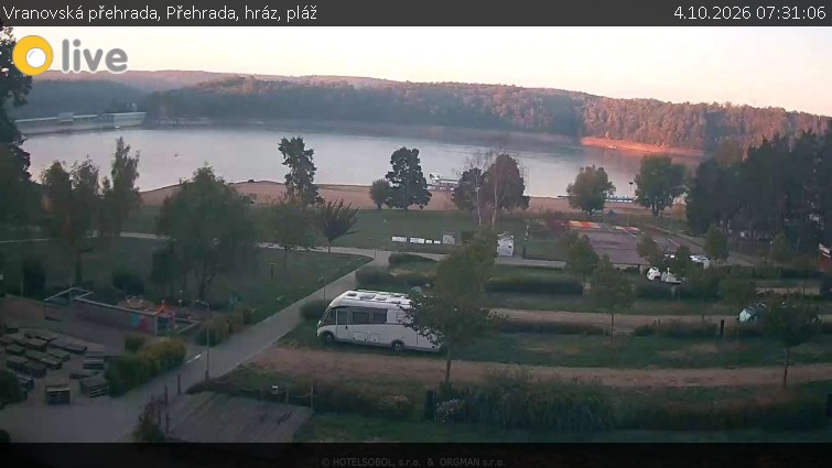 Vranovská přehrada - Přehrada, hráz, pláž - 4.10.2026 v 07:31
