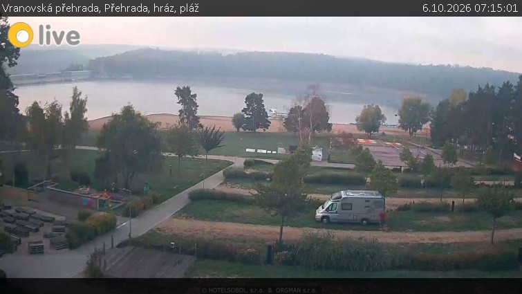 Vranovská přehrada - Přehrada, hráz, pláž - 6.10.2026 v 07:15