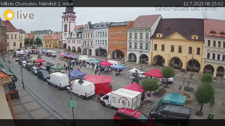 Město Chomutov - Náměstí 1. máje - 12.7.2025 v 08:15 Město Chomutov - Náměstí 1. máje - 12.7.2025 v 08:15