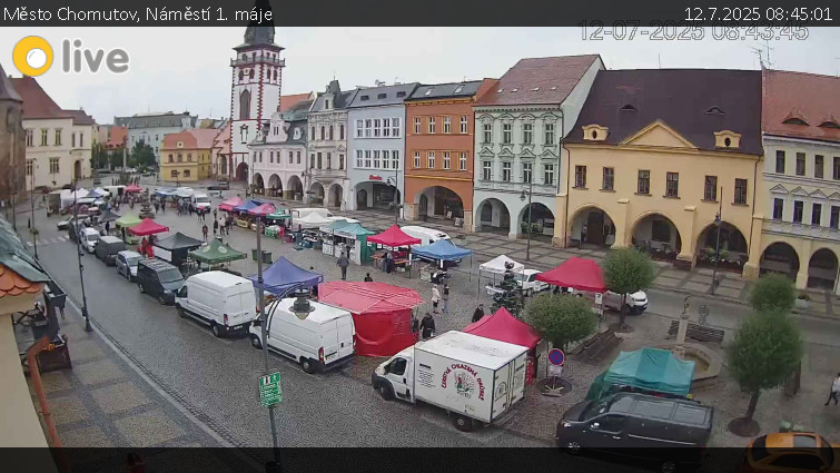 Město Chomutov - Náměstí 1. máje - 12.7.2025 v 08:45