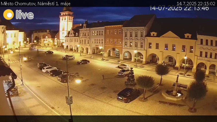 Město Chomutov - Náměstí 1. máje - 14.7.2025 v 22:15 Město Chomutov - Náměstí 1. máje - 14.7.2025 v 22:15