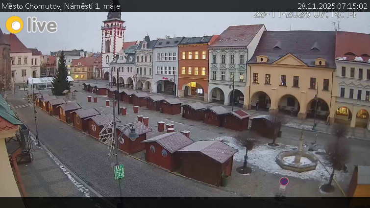 Město Chomutov - Náměstí 1. máje - 28.11.2025 v 07:15