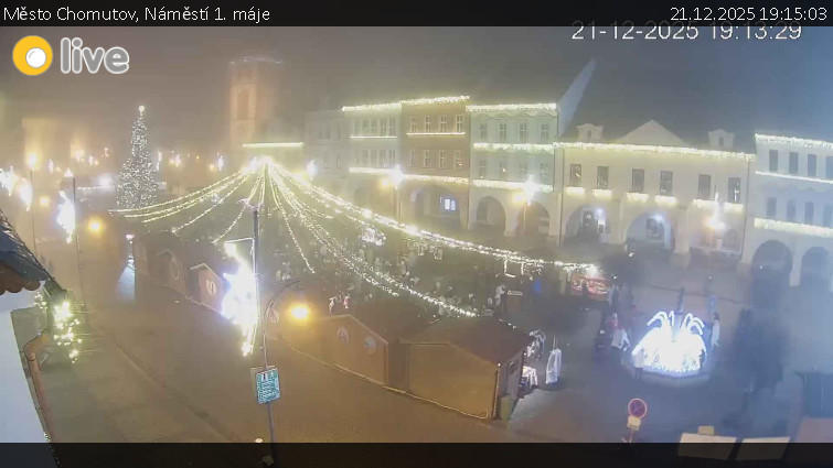 Město Chomutov - Náměstí 1. máje - 21.12.2025 v 19:15