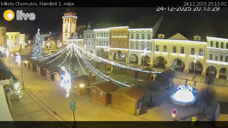 Město Chomutov - Náměstí 1. máje - 24.12.2025 v 20:15