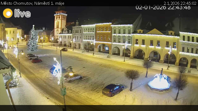 Město Chomutov - Náměstí 1. máje - 2.1.2026 v 22:45