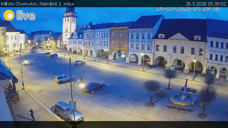 Město Chomutov - Náměstí 1. máje - 26.3.2026 v 05:30