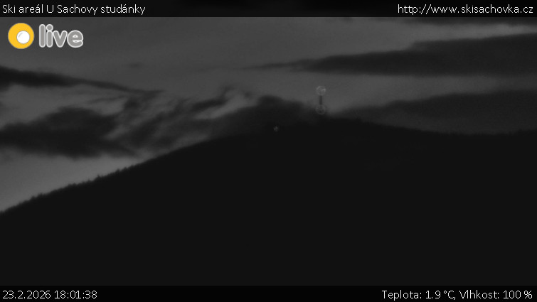 Ski areál U Sachovy studánky - Radhošť - 23.2.2026 v 18:01