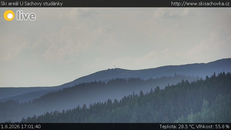 Skigebiet an Sach's Quelle - Radhošť - 1.8.2026 v 17:01