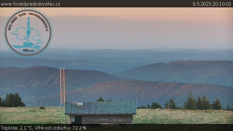 Praděd - Vysílač - Praděd - Vysílač - 9.5.2025 v 20:10 Praděd - Vysílač - Praděd - Vysílač - 9.5.2025 v 20:10