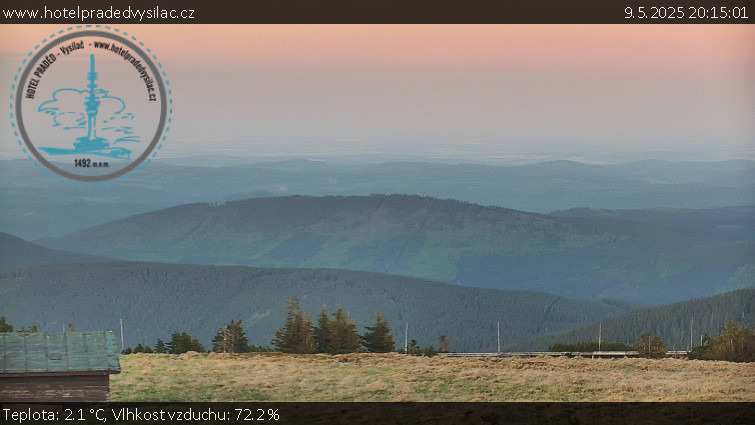 Praděd - Vysílač - Praděd - Vysílač - 9.5.2025 v 20:15 Praděd - Vysílač - Praděd - Vysílač - 9.5.2025 v 20:15