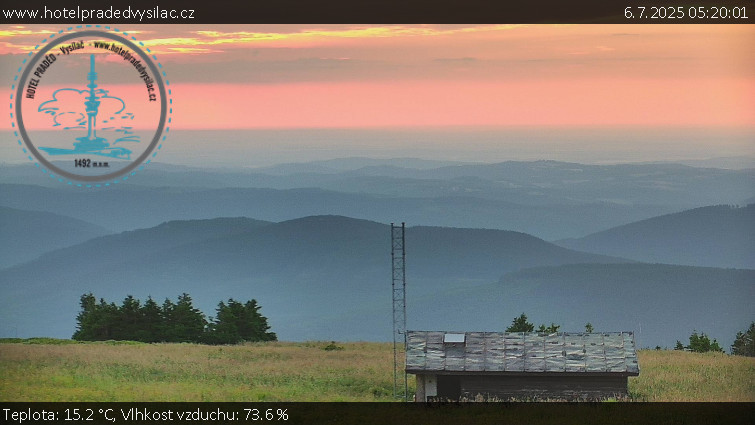 Praděd - Vysílač - Praděd - Vysílač - 6.7.2025 v 05:20 Praděd - Vysílač - Praděd - Vysílač - 6.7.2025 v 05:20