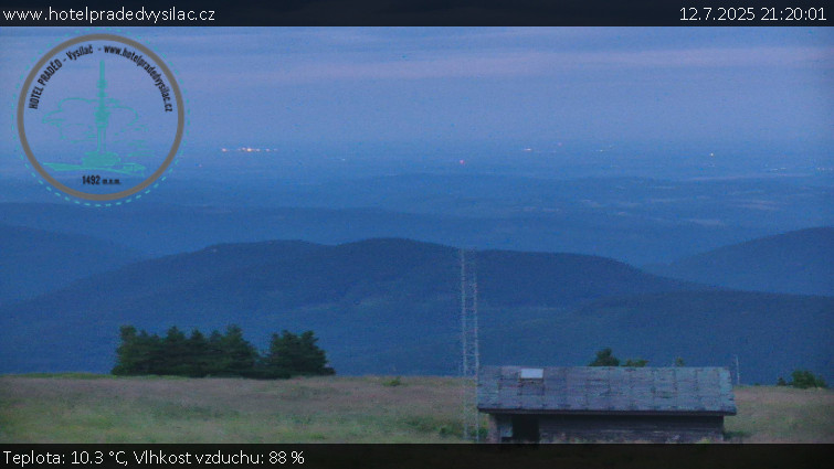 Praděd - Vysílač - Praděd - Vysílač - 12.7.2025 v 21:20 Praděd - Vysílač - Praděd - Vysílač - 12.7.2025 v 21:20