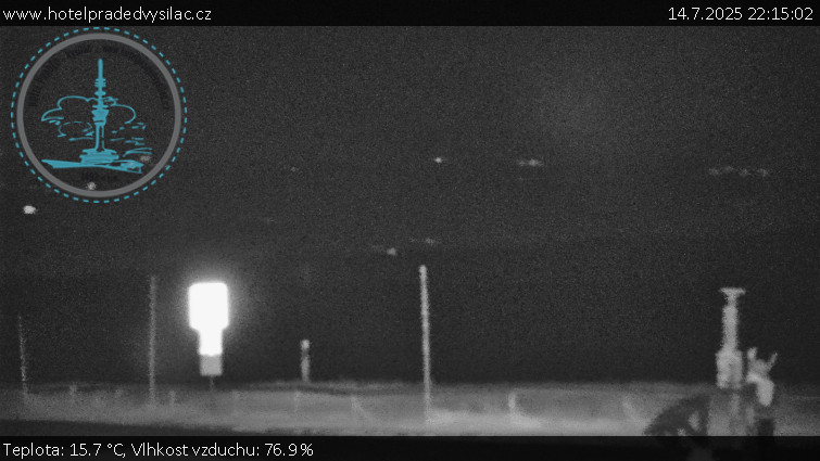 Praděd - Vysílač - Praděd - Vysílač - 14.7.2025 v 22:15 Praděd - Vysílač - Praděd - Vysílač - 14.7.2025 v 22:15
