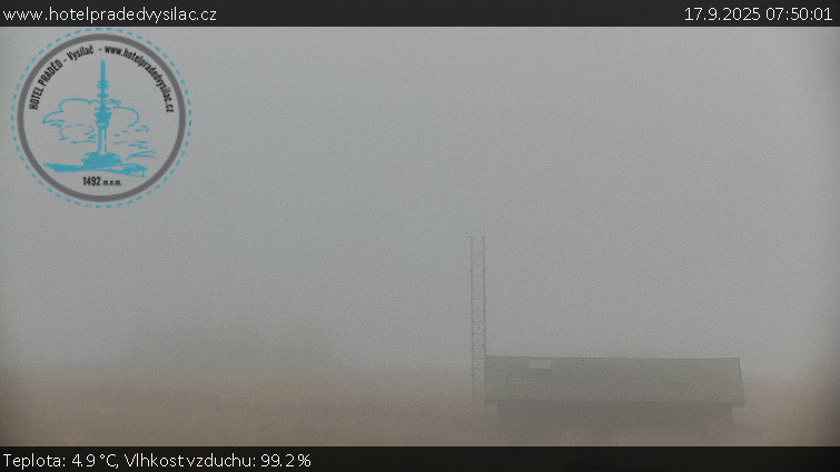 Praděd - Vysílač - Praděd - Vysílač - 17.9.2025 v 07:50