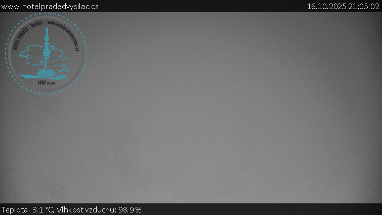 Praděd - Vysílač - Praděd - Vysílač - 16.10.2025 v 21:05 Praděd - Vysílač - Praděd - Vysílač - 16.10.2025 v 21:05