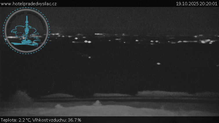 Praděd - Vysílač - Praděd - Vysílač - 19.10.2025 v 20:20 Praděd - Vysílač - Praděd - Vysílač - 19.10.2025 v 20:20