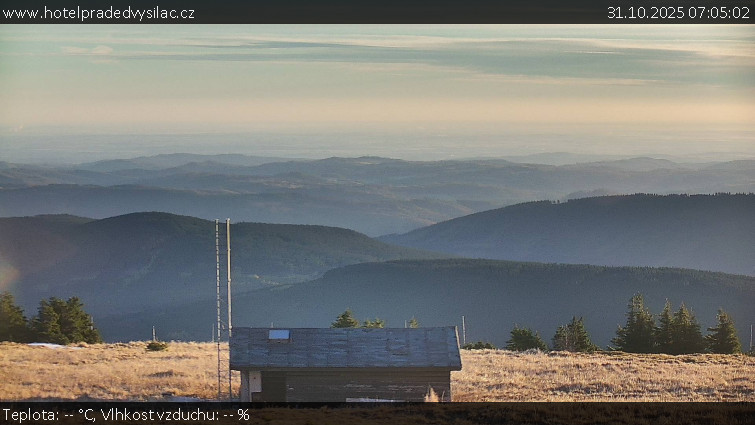 Praděd - Vysílač - Praděd - Vysílač - 31.10.2025 v 07:05 Praděd - Vysílač - Praděd - Vysílač - 31.10.2025 v 07:05