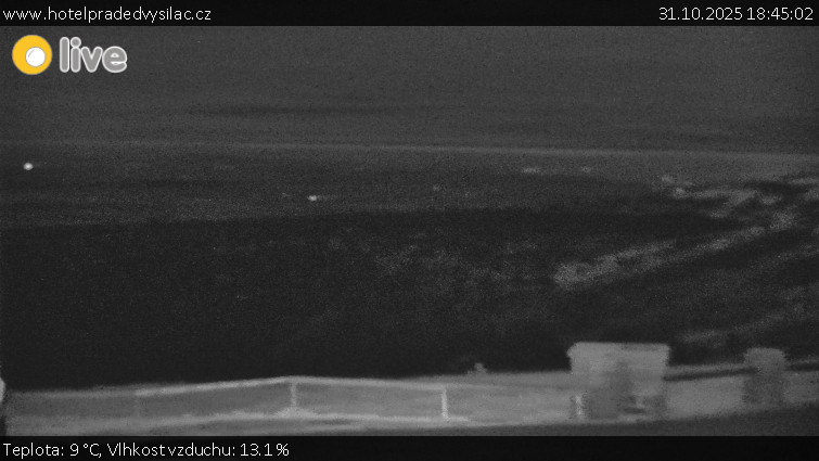 Praděd - Vysílač - Praděd - Vysílač - 31.10.2025 v 18:45 Praděd - Vysílač - Praděd - Vysílač - 31.10.2025 v 18:45