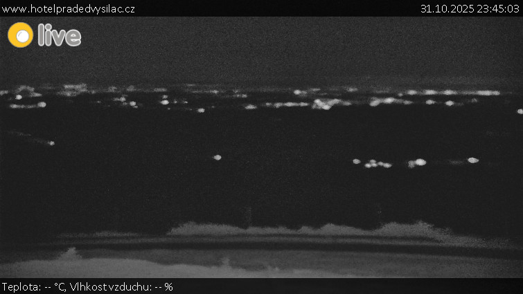 Praděd - Vysílač - Praděd - Vysílač - 31.10.2025 v 23:45 Praděd - Vysílač - Praděd - Vysílač - 31.10.2025 v 23:45