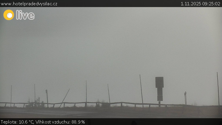 Praděd - Vysílač - Praděd - Vysílač - 1.11.2025 v 09:25 Praděd - Vysílač - Praděd - Vysílač - 1.11.2025 v 09:25