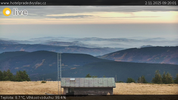 Praděd - Vysílač - Praděd - Vysílač - 2.11.2025 v 09:20 Praděd - Vysílač - Praděd - Vysílač - 2.11.2025 v 09:20