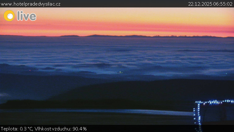 Praděd - Vysílač - Praděd - Vysílač - 22.12.2025 v 06:55