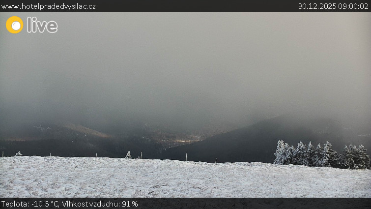 Praděd - Vysílač - Praděd - Vysílač - 30.12.2025 v 09:00