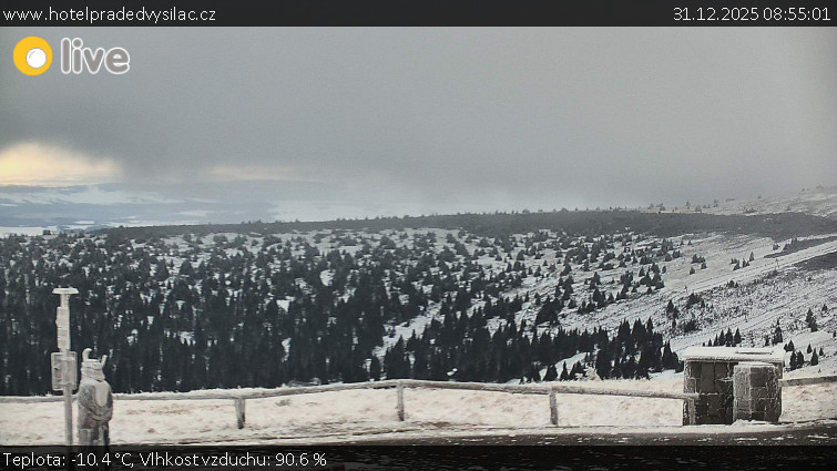 Praděd - Vysílač - Praděd - Vysílač - 31.12.2025 v 08:55