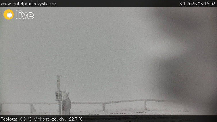 Praděd - Vysílač - Praděd - Vysílač - 3.1.2026 v 08:15