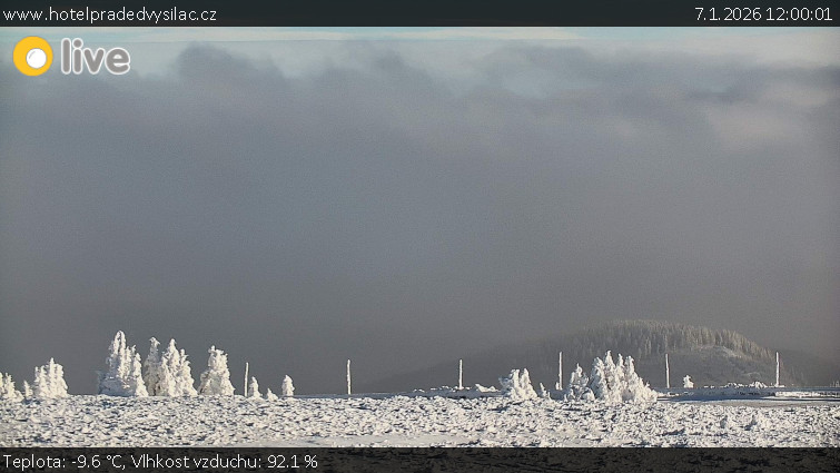 Praděd - Vysílač - Praděd - Vysílač - 7.1.2026 v 12:00