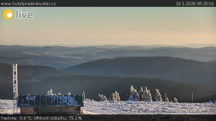 Praděd - Vysílač - Praděd - Vysílač - 18.1.2026 v 08:25