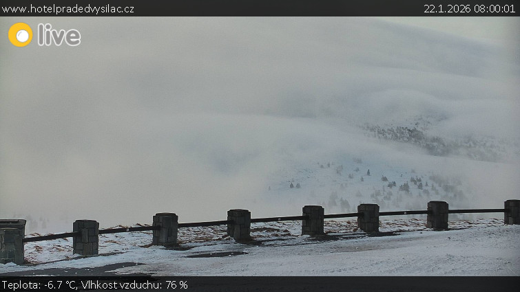 Praděd - Vysílač - Praděd - Vysílač - 22.1.2026 v 08:00
