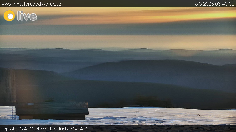 Praděd - Vysílač - Praděd - Vysílač - 8.3.2026 v 06:40