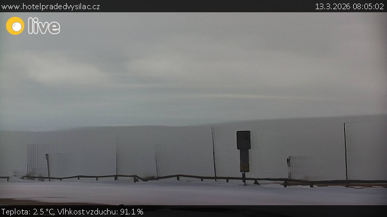 Praděd - Vysílač - Praděd - Vysílač - 13.3.2026 v 08:05