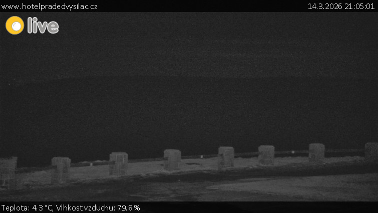 Praděd - Vysílač - Praděd - Vysílač - 14.3.2026 v 21:05