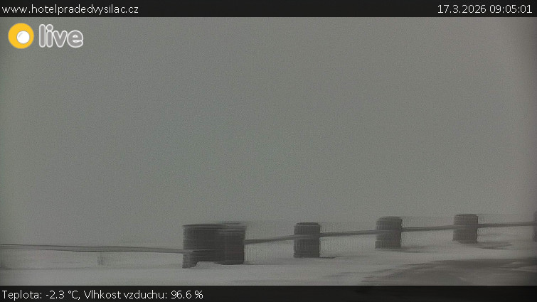 Praděd - Vysílač - Praděd - Vysílač - 17.3.2026 v 09:05