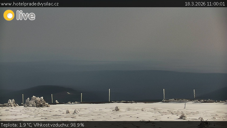 Praděd - Vysílač - Praděd - Vysílač - 18.3.2026 v 11:00
