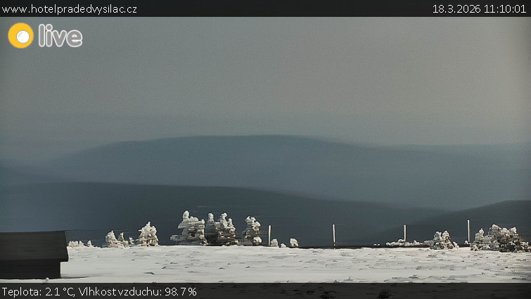 Praděd - Vysílač - Praděd - Vysílač - 18.3.2026 v 11:10
