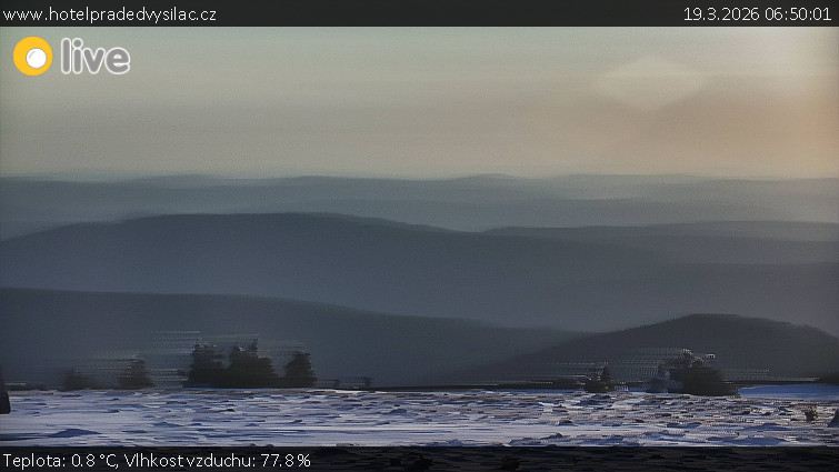 Praděd - Vysílač - Praděd - Vysílač - 19.3.2026 v 06:50