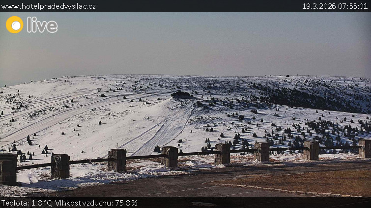 Praděd - Vysílač - Praděd - Vysílač - 19.3.2026 v 07:55